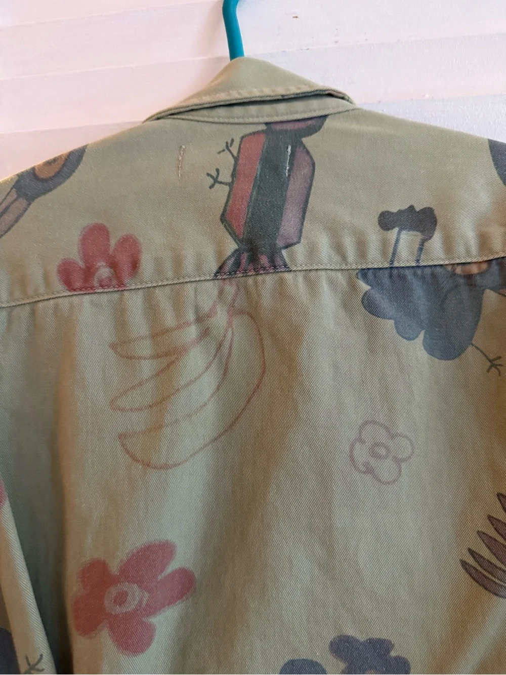 Women’s Rachel Comey Olive Green Printed Utility Jacket